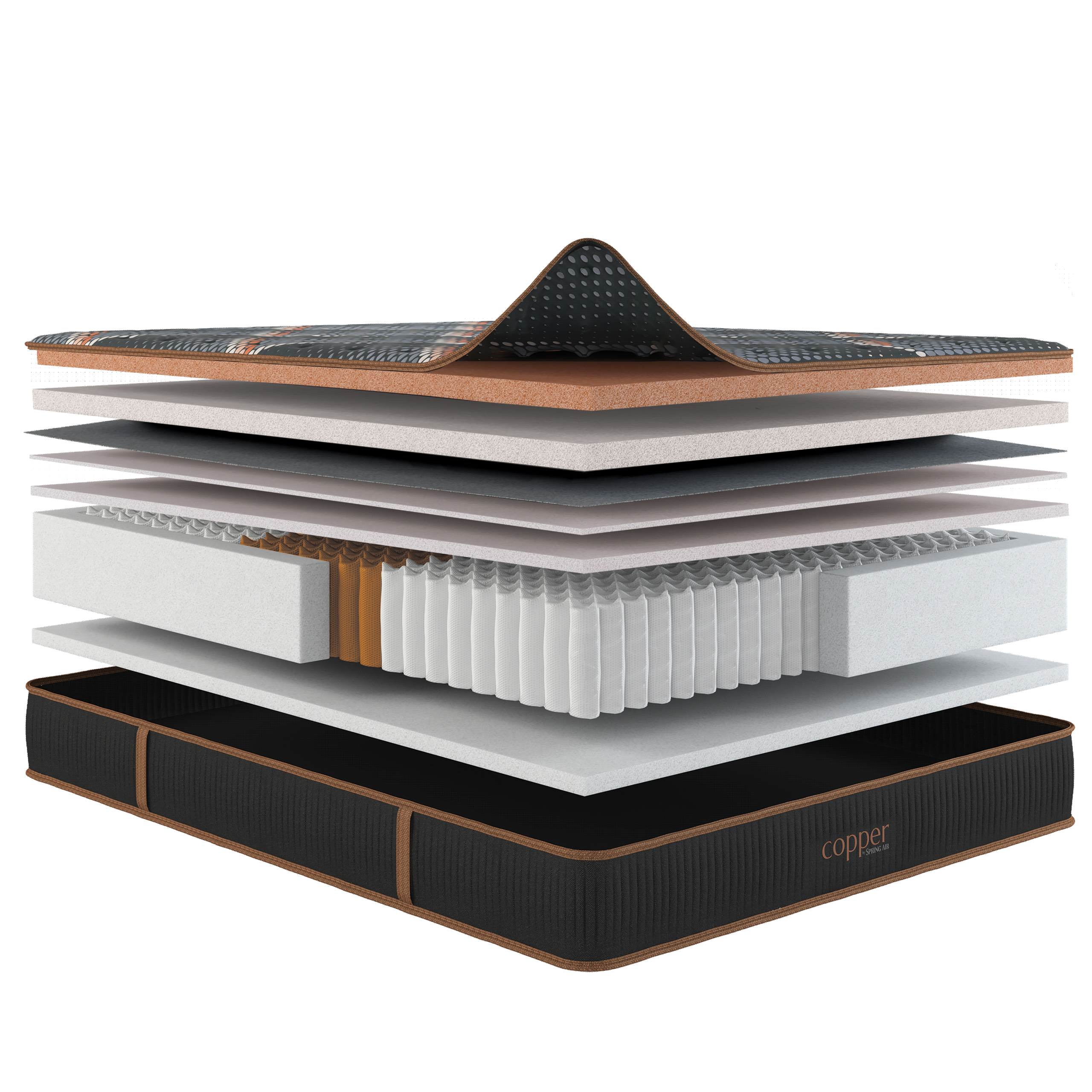 Quilted Firm Hybrid - Copper Mattress